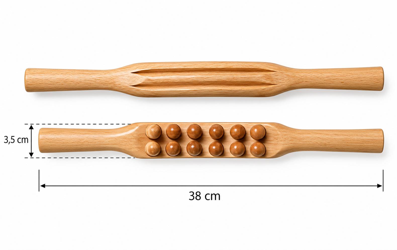 Masážní pomůcka dřevěná  tyč - maderoterapie